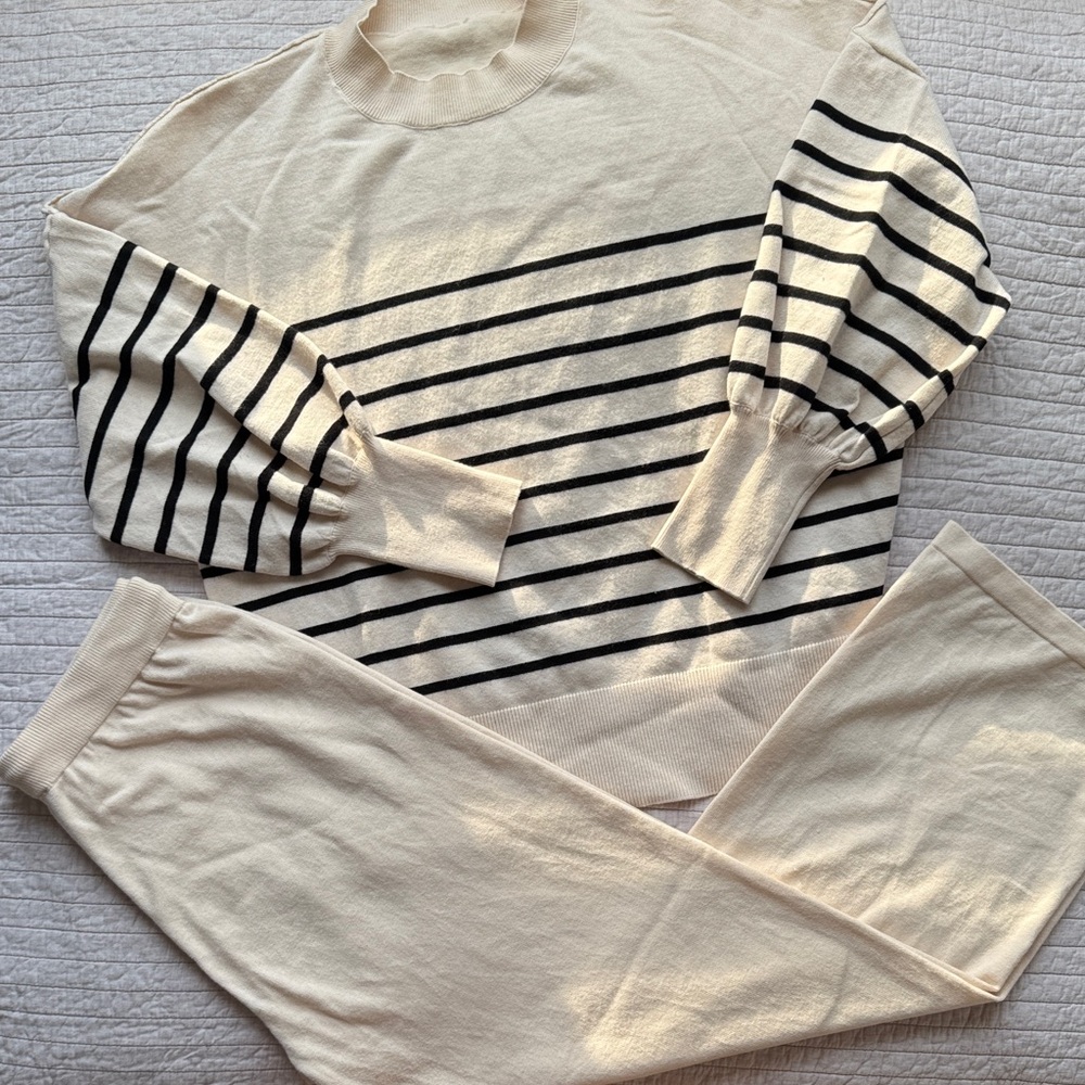 Striped Sweater Set